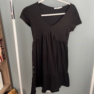 Black, T-shirt Dress, Size XXS, Soft Material
